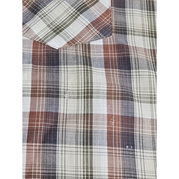 Wrangler Western Retro Pearl Snap Short Sleeve Shirt Men's XXL Plaid Rodeo - Picture 7 of 7
